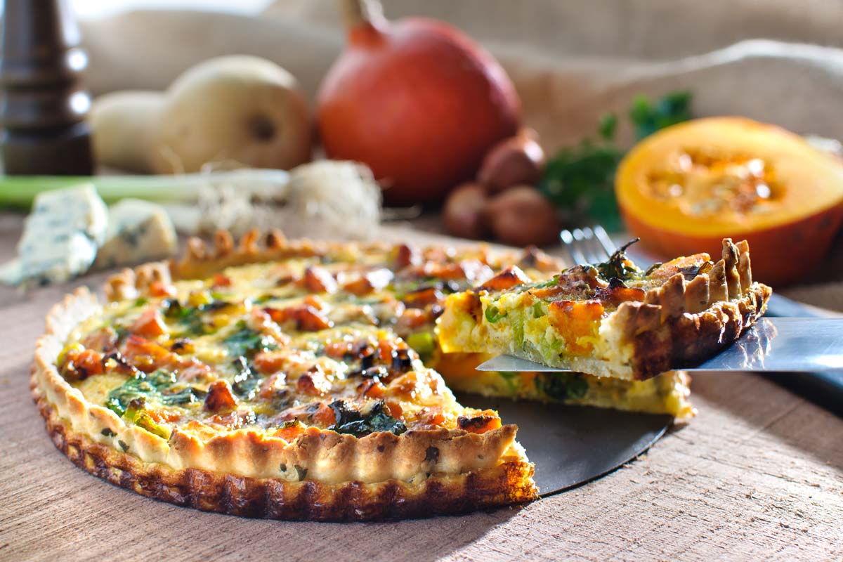 pompoen quiche