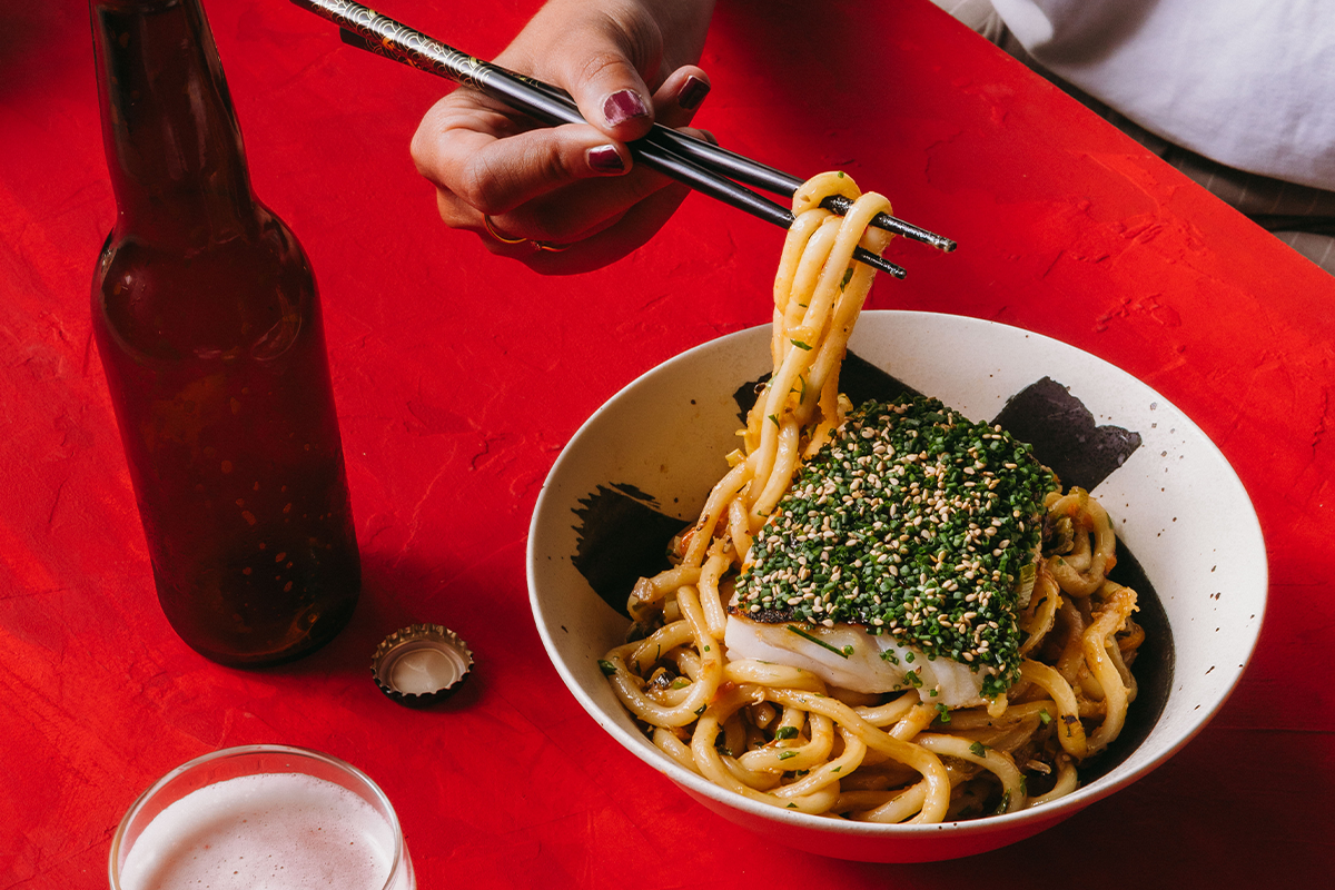Udon noodles