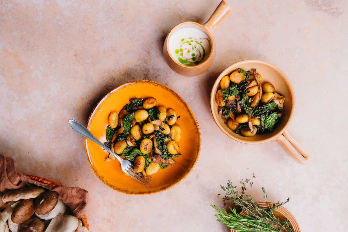 gnocchi met palmkool