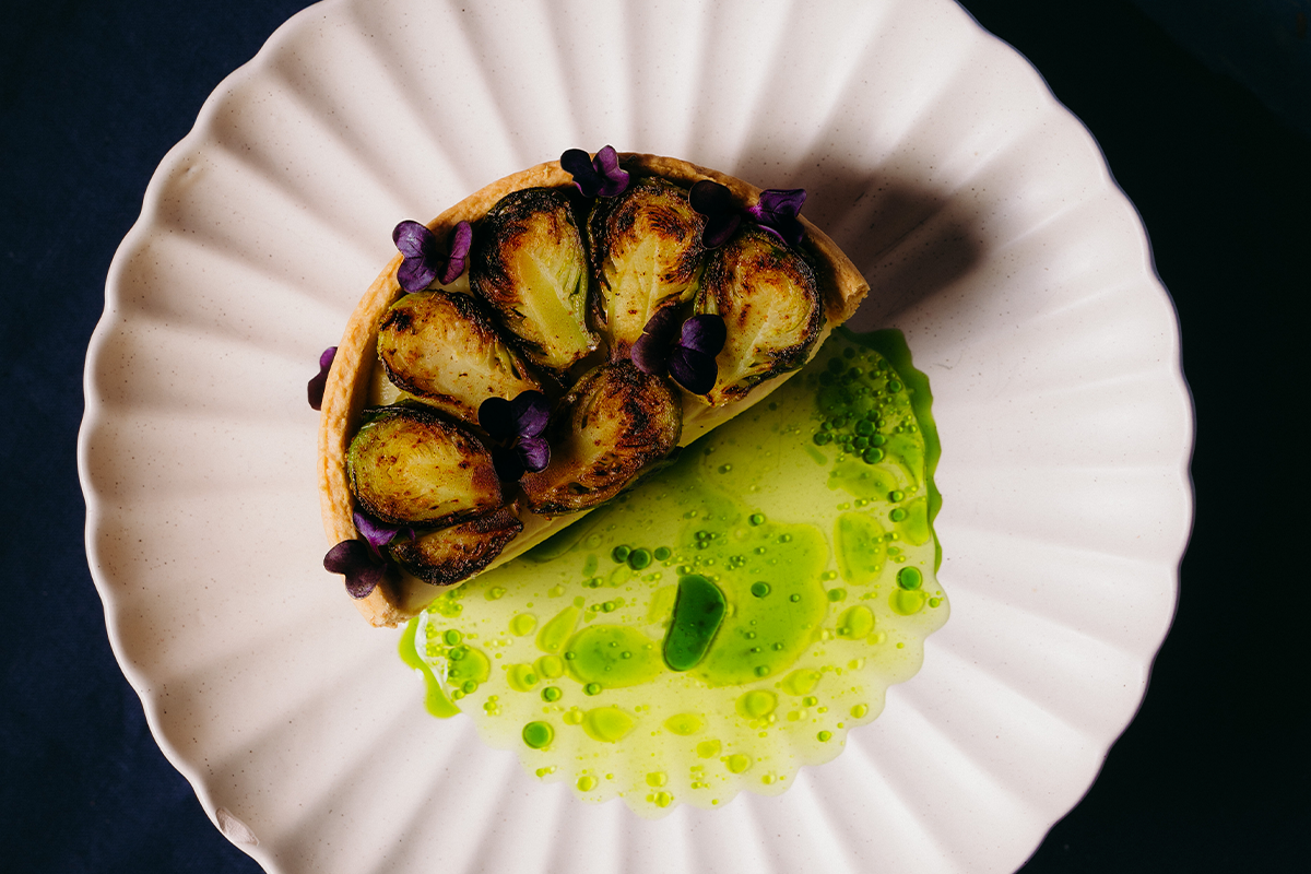 tartelette met spruiten