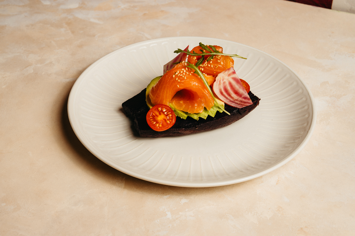 zalm met zoete aardappel