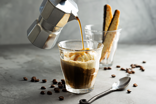 Affogato al caffè