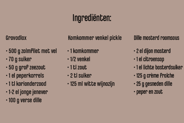 Ingrediënten oesterzwam carpaccio