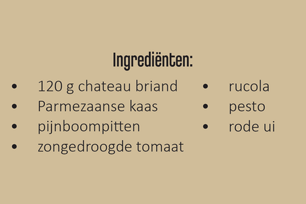 Recept klassieke carpaccio